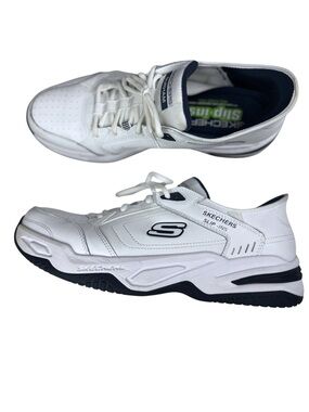 Skechers Men Slip ins Durham Sneakers White Sz 13